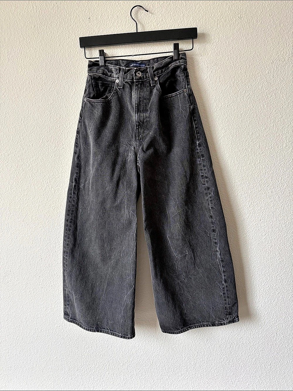 Levi's Made & Crafted Barrel Wide Leg Jeans in Black Sz 24